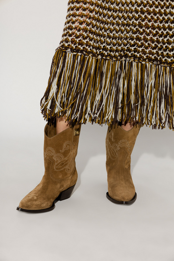 Etro Heeled suede cowboy boots