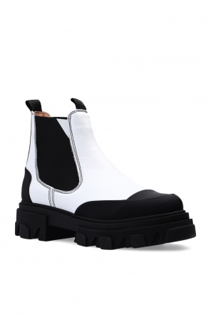 Ganni Leather ankle boots