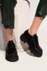 Ganni BLACK Leather platform shoes