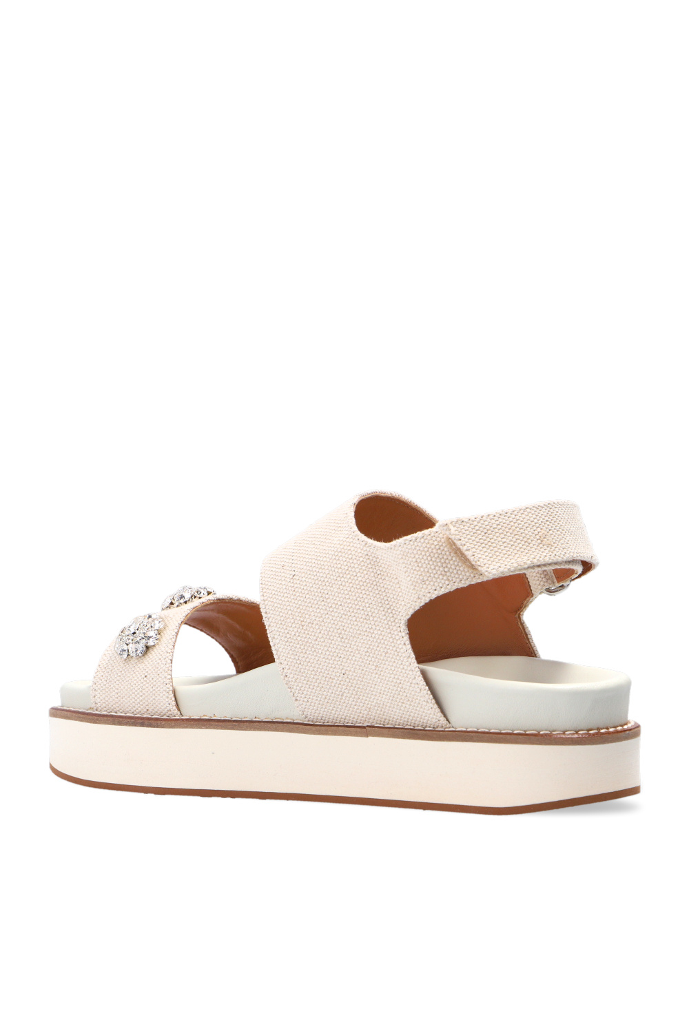 Ganni Appliquéd sandals