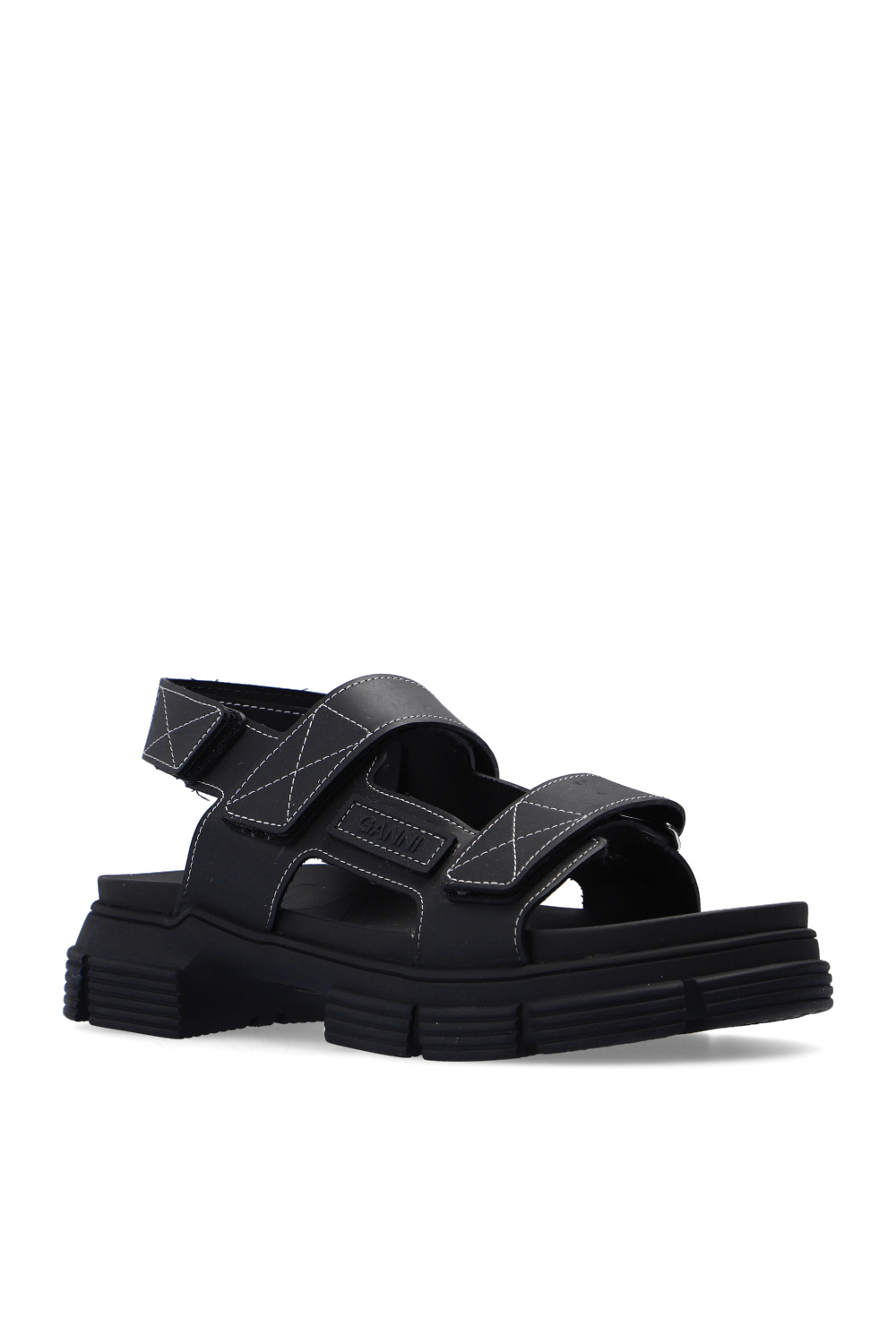 Ganni Sandals with logo