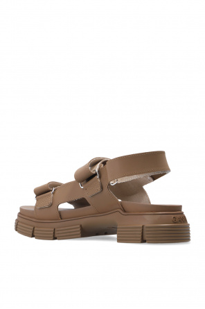 Ganni Sandals with logo