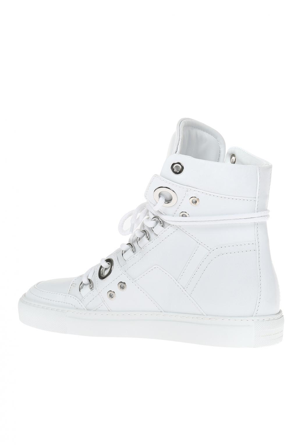 diesel black gold high top sneakers