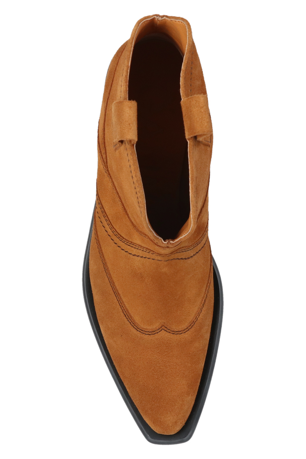 Ganni Sarah Chofakian Sea braided-leather sandals Brown