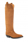 Ganni Suede knee-high boots