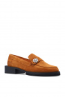 Ganni BROWN Embellished moccasins