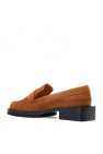 Ganni BROWN Embellished moccasins