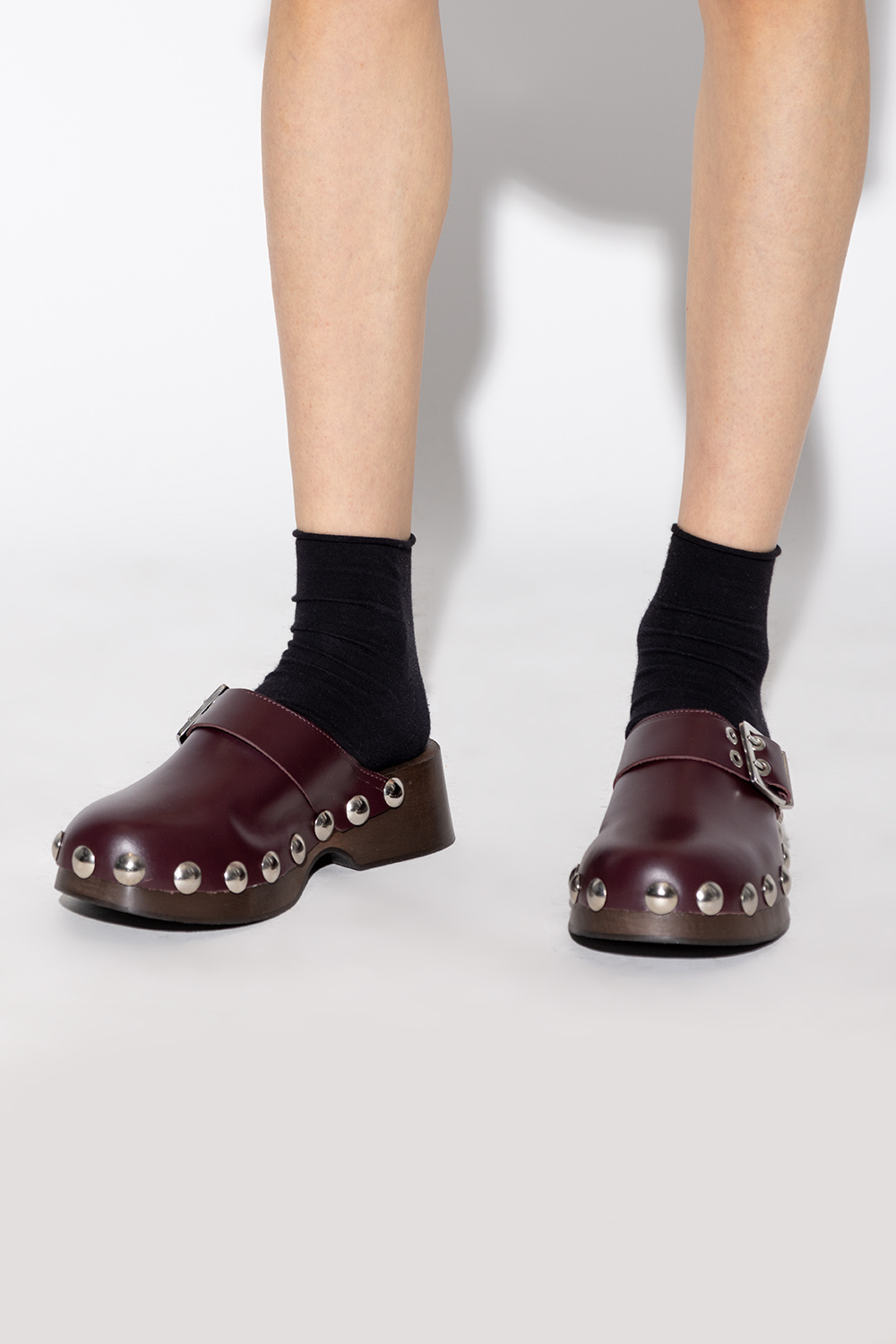 Ganni Leather clogs