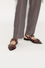 Ganni BURGUNDY Leather shoes