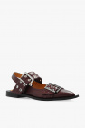 Ganni BURGUNDY Leather shoes