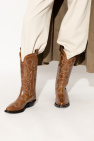 Ganni Leather cowboy boots