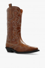 Ganni Leather cowboy boots