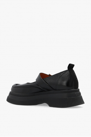Ganni Patent-leather platform shoes