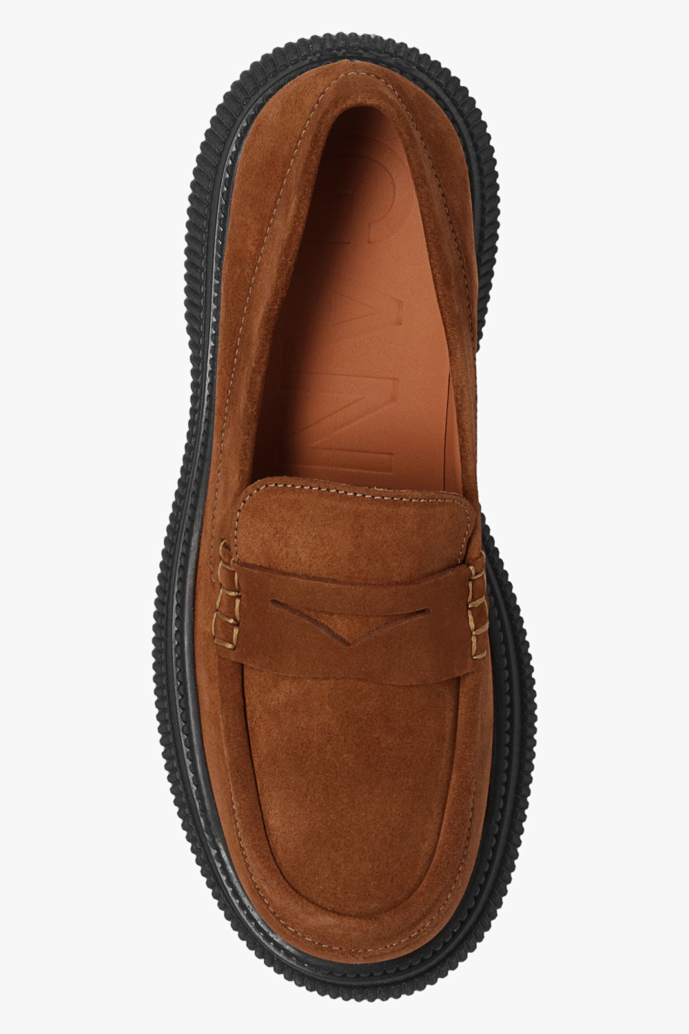 Ganni Detroit leather monk shoes