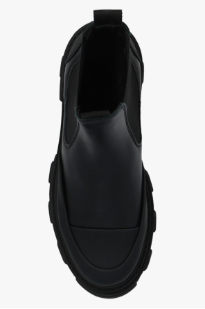Ganni Chelsea boots with logo