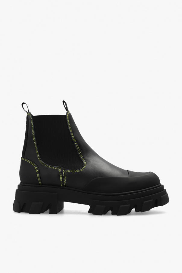 Ganni Leather Chelsea boots