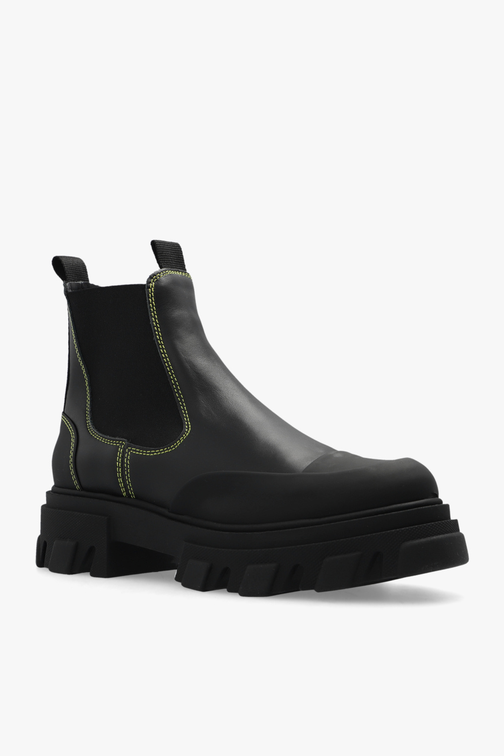 Ganni Leather Chelsea boots