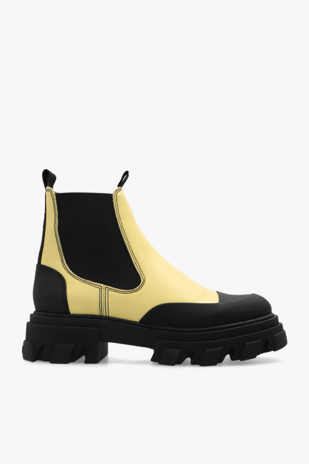 Ganni Leather Chelsea boots