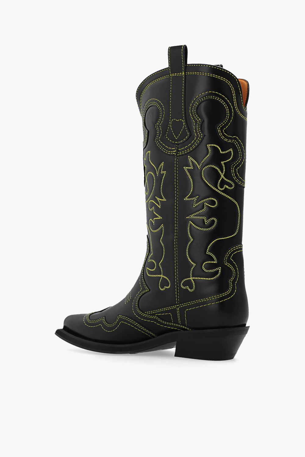 Ganni Leather cowboy boots