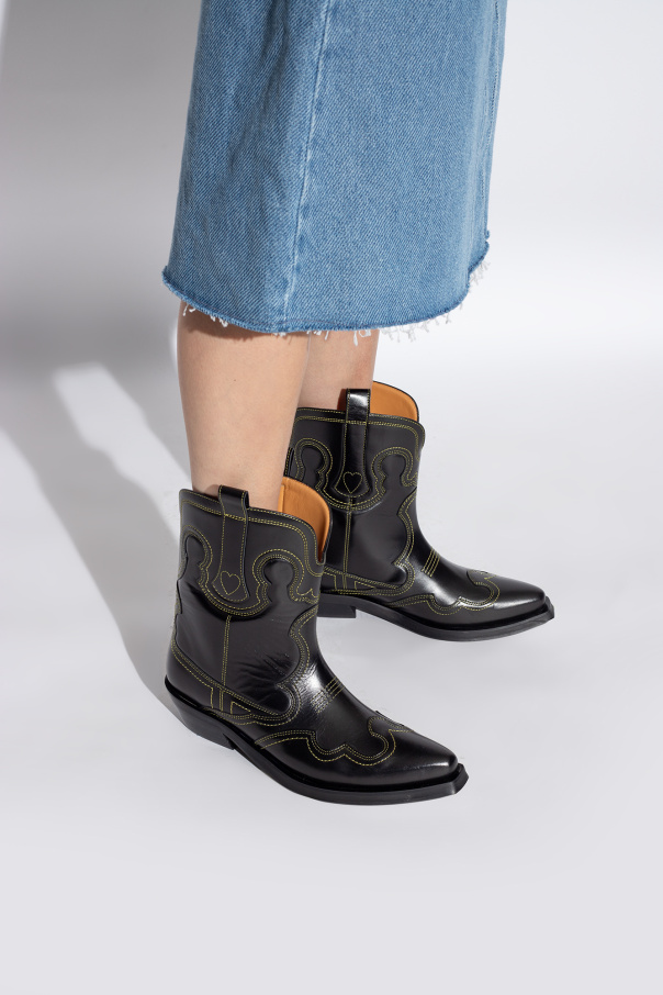 Ganni Heeled ankle boots
