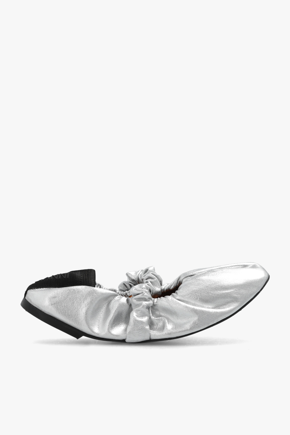 Ganni Elba strapped into a slick set of heeled sandals