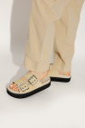 Ganni Suede platform slides