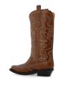 Ganni Leather cowboy boots