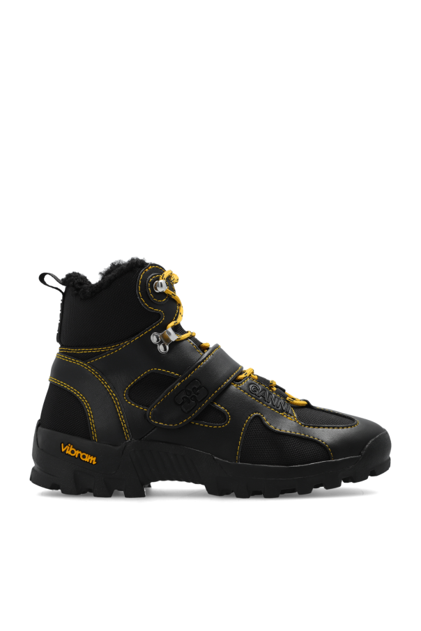 Hiking boots with logo od Ganni