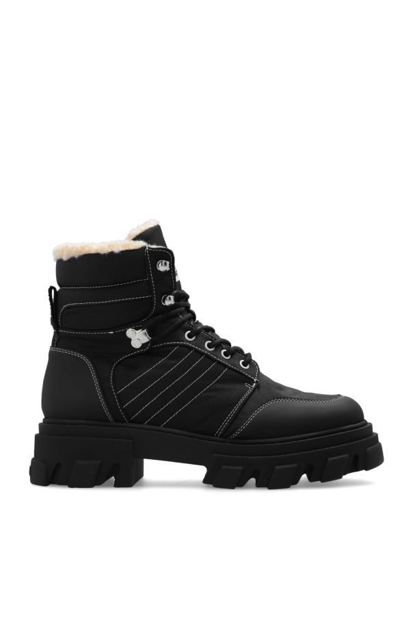Ganni Hiking boots with logo