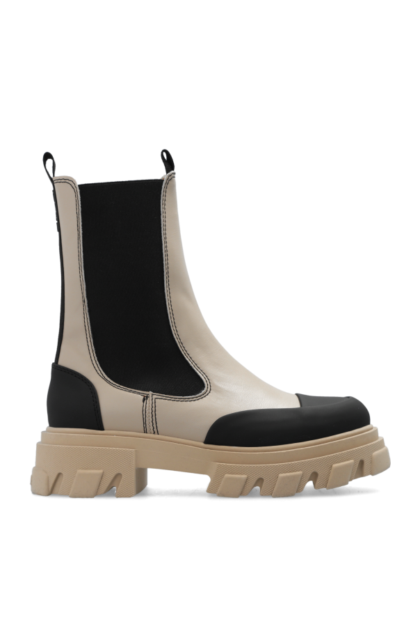 Chelsea boots with logo od Ganni