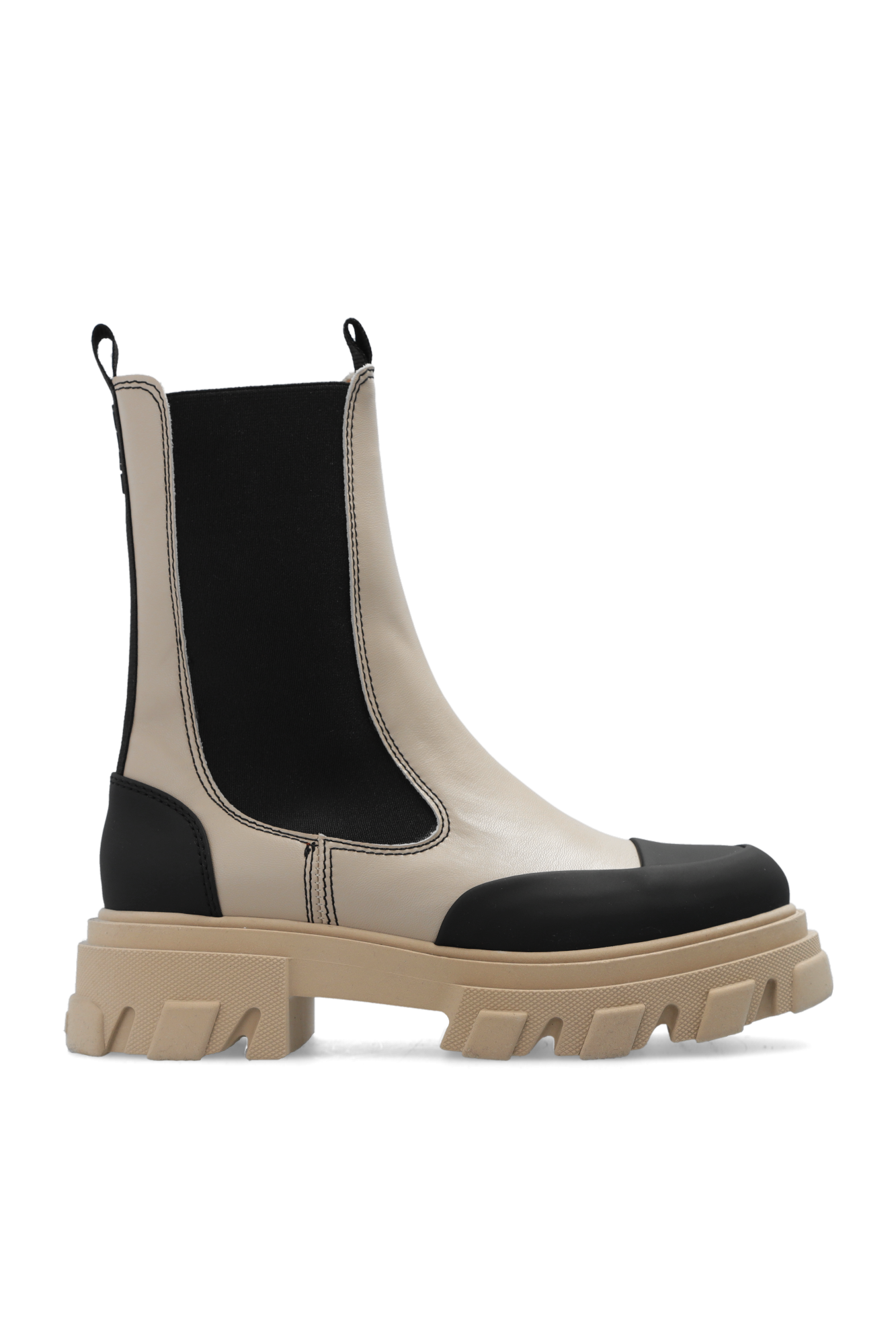 Ganni Chelsea boots with logo