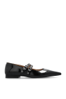 Ganni Patent Leather Ballet Flats