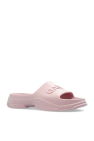 Ganni Rubber slides with logo