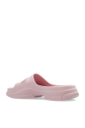 Ganni Rubber slides with logo