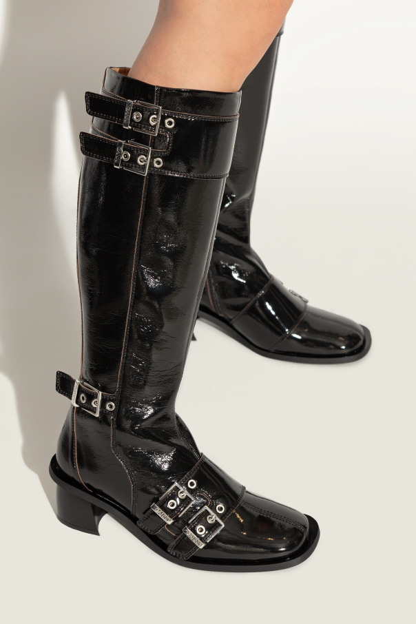 Ganni Knee-high heeled boots