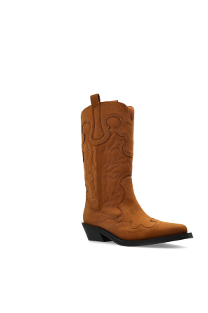 Ganni Patterned cowboy boots