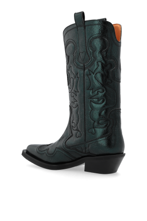 Ganni Cowboy boots with pattern
