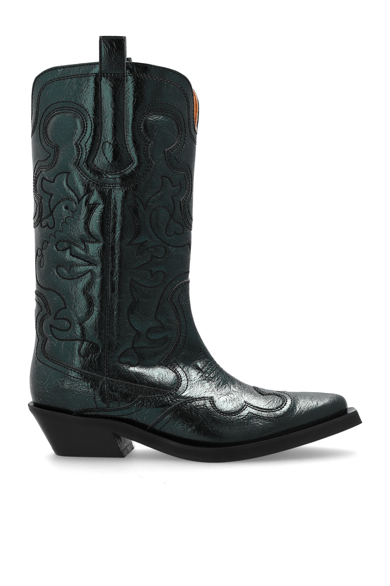 Ganni Cowboy boots with pattern