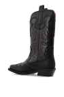 Ganni BLACK Cowboy boots with stitching