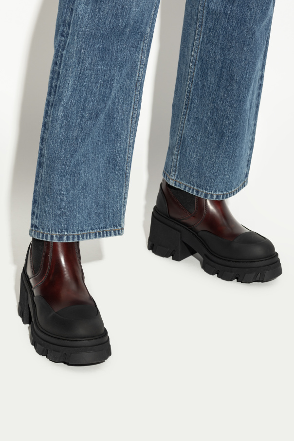 Ganni Eco leather chelsea boots