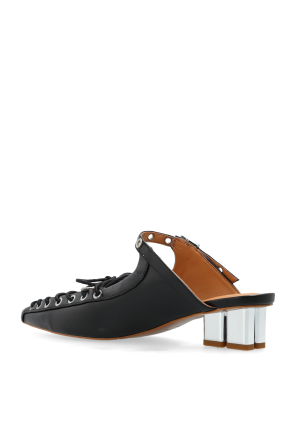 Ganni Eco leather heeled mules