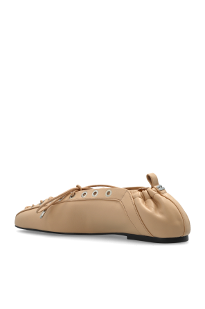 Ganni Ballet flats with laces