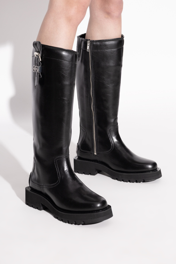 Ganni Kozaki z eco skóry