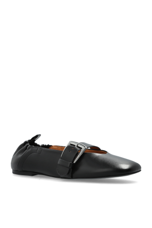 Ganni Ballerinas mit Schnallen