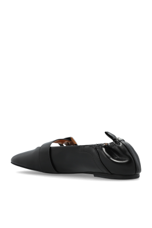 Ganni Ballerinas mit Schnallen