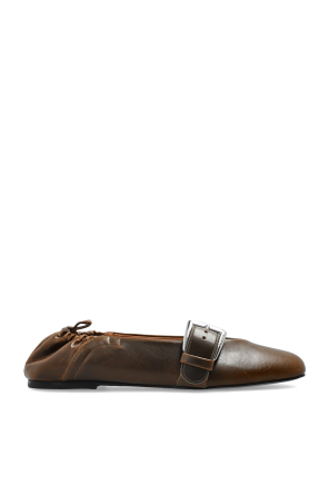 Ballet flats with buckles