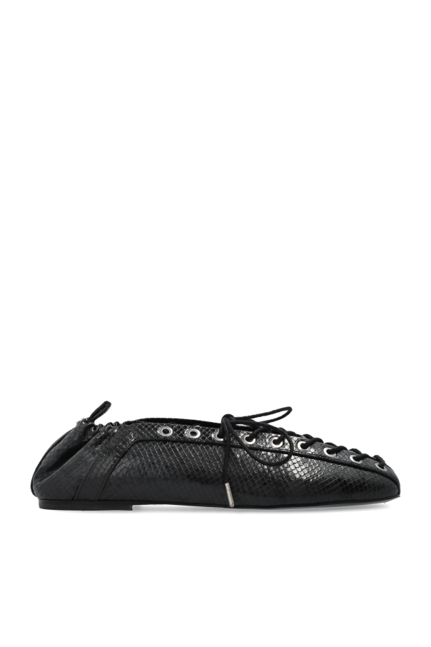 Ballet flats with ties od Ganni