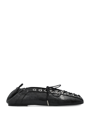 Ballet flats with ties