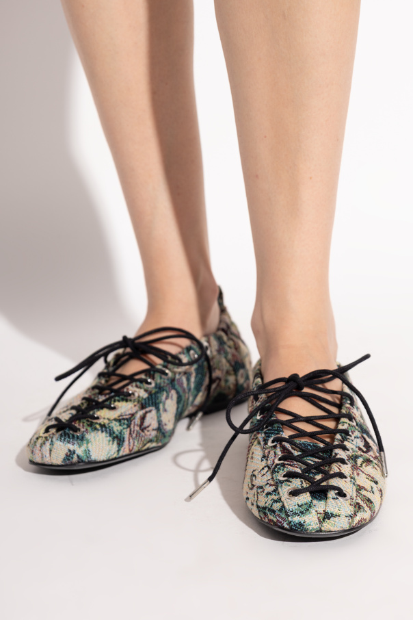 Ganni Ballet flats with laces