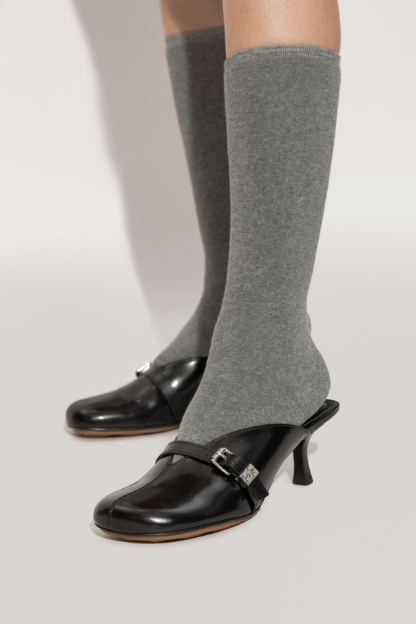 Ganni Klapki na obcasie ‘Sue’